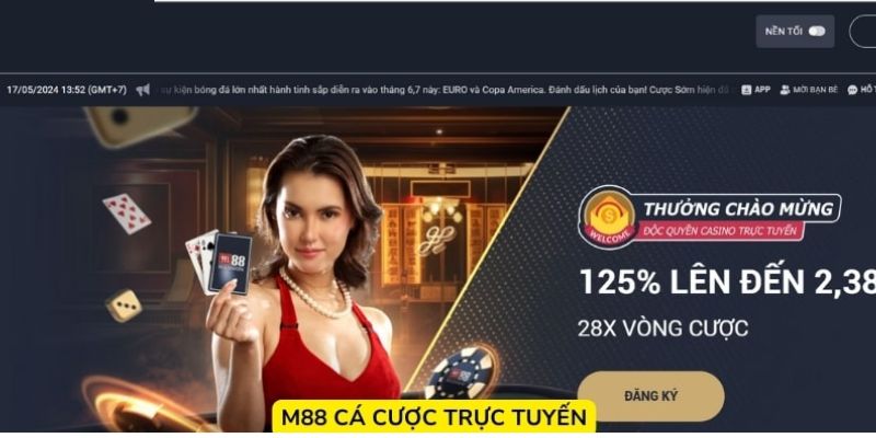 M88 đăng ký để trải nghiệm giao diện hiện đại